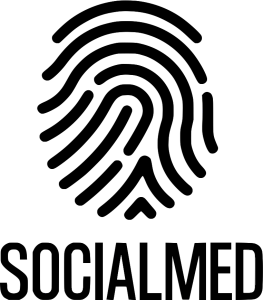 SOCIALMED logo negro trans